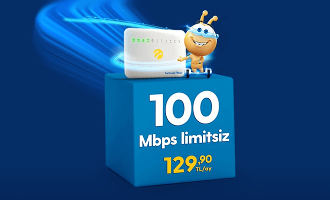 100 Mbps Turkcell Fiber İnternet Kampanyası