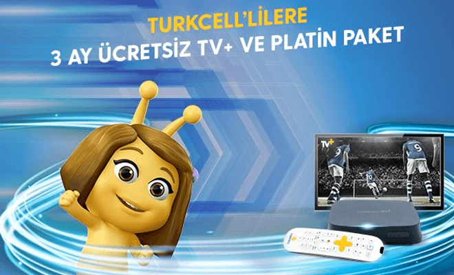 Turkcell’lilere 3 Ay Ücretsiz TV+ ve Platin Paket Kampanyası